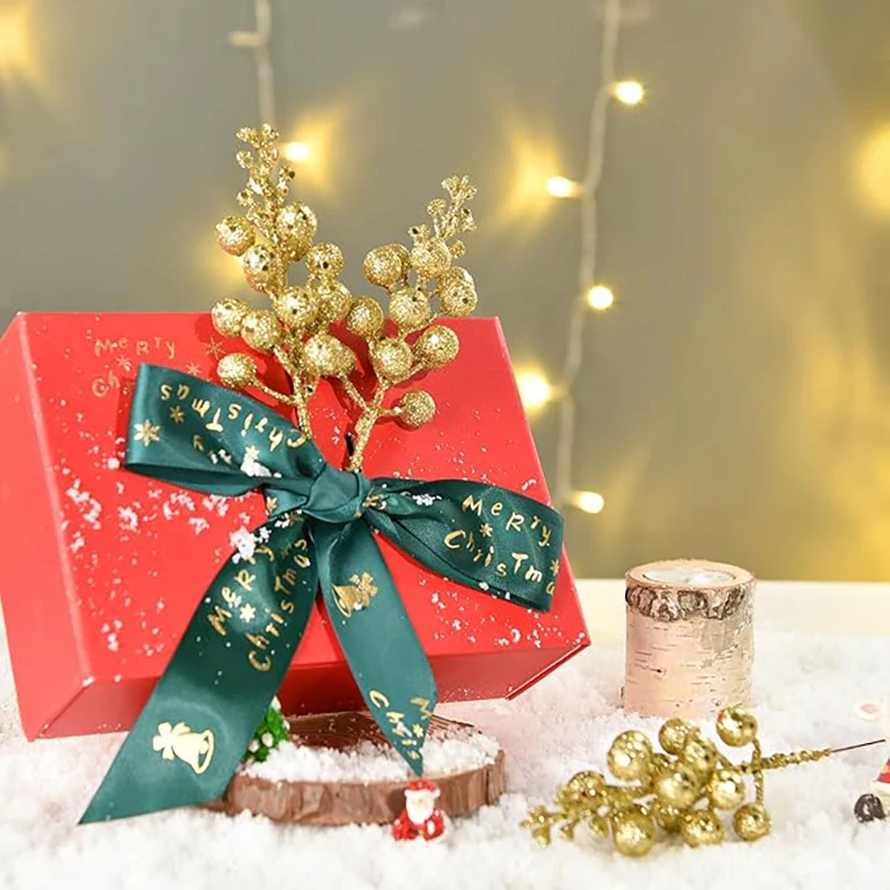 10 قطعة زينة عيد الميلاد الاصطناعي 15 رؤساء باقة التوت المتألقة شجرة عيد الميلاد الحلي للمنزل ديكور السنة الجديدة لوازم الحفلات #4