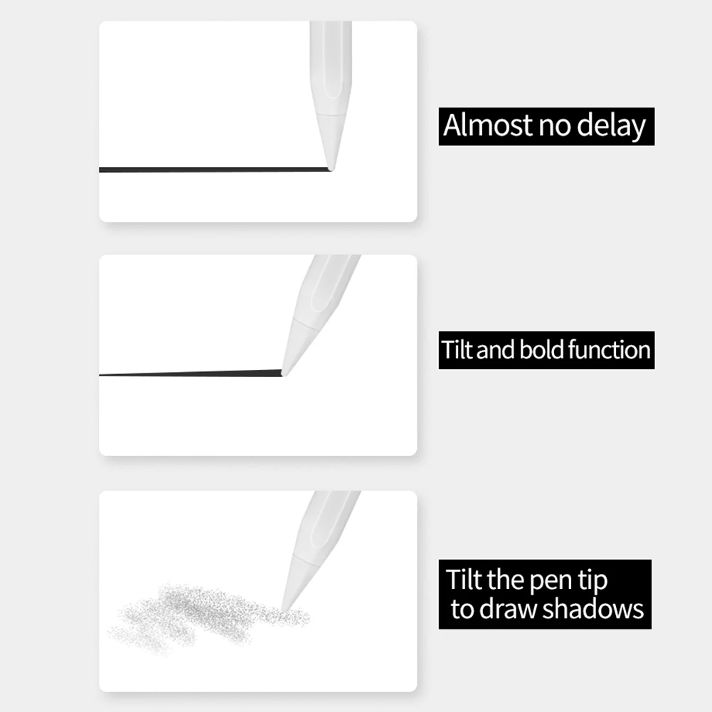 For Apple Pencil Stylus Pen for iPad 2018-2024 Tilt Sensitivity Tablet Touch Pen for iPad 10/9/8/7/6th Gen for iPad Air 3/4/5/M2