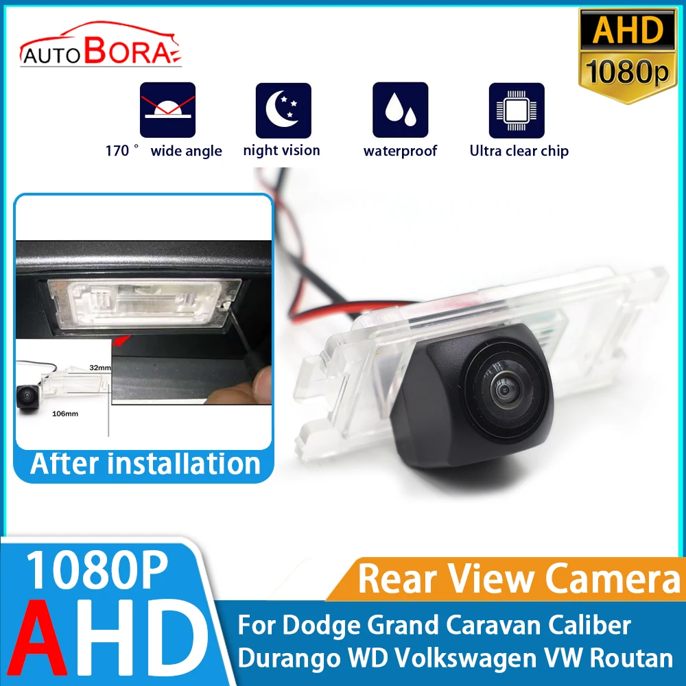 

Reverse Parking Car Rear View Camera AHD 1080P Night Vision for Dodge Grand Caravan Caliber Durango WD Volkswagen VW Routan