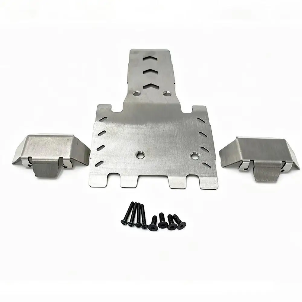 RC Vehicle Metal Armor Chassis for YK4061 - Heavy-Duty Crash Protection Upgrade | Protective Plate Set + Brass Ballast