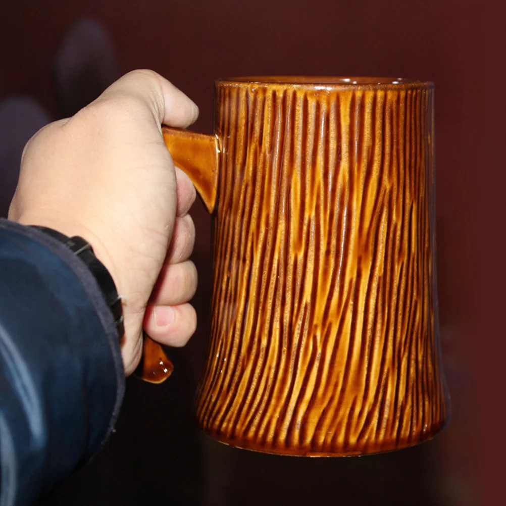 

Creative Ceramic Mug Classic Handle Heat Resistant Office Coffee Tea Milk Water Mug 600ml Handheld Tea Cup Office Drinks Cup