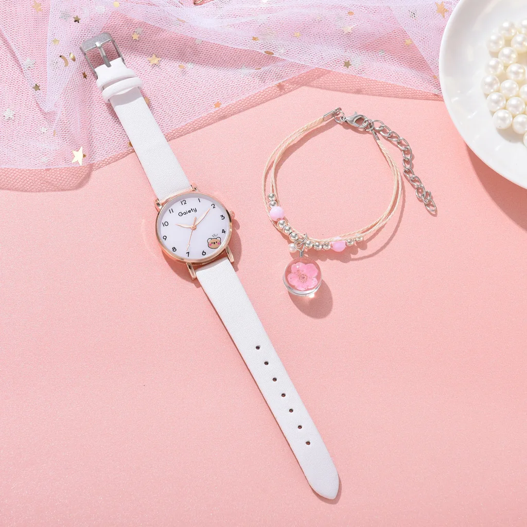 Menina escola elementar moda menina relógio analógico quartzo relógio eletrônico das crianças menina bonito menina relógio crianças relógios