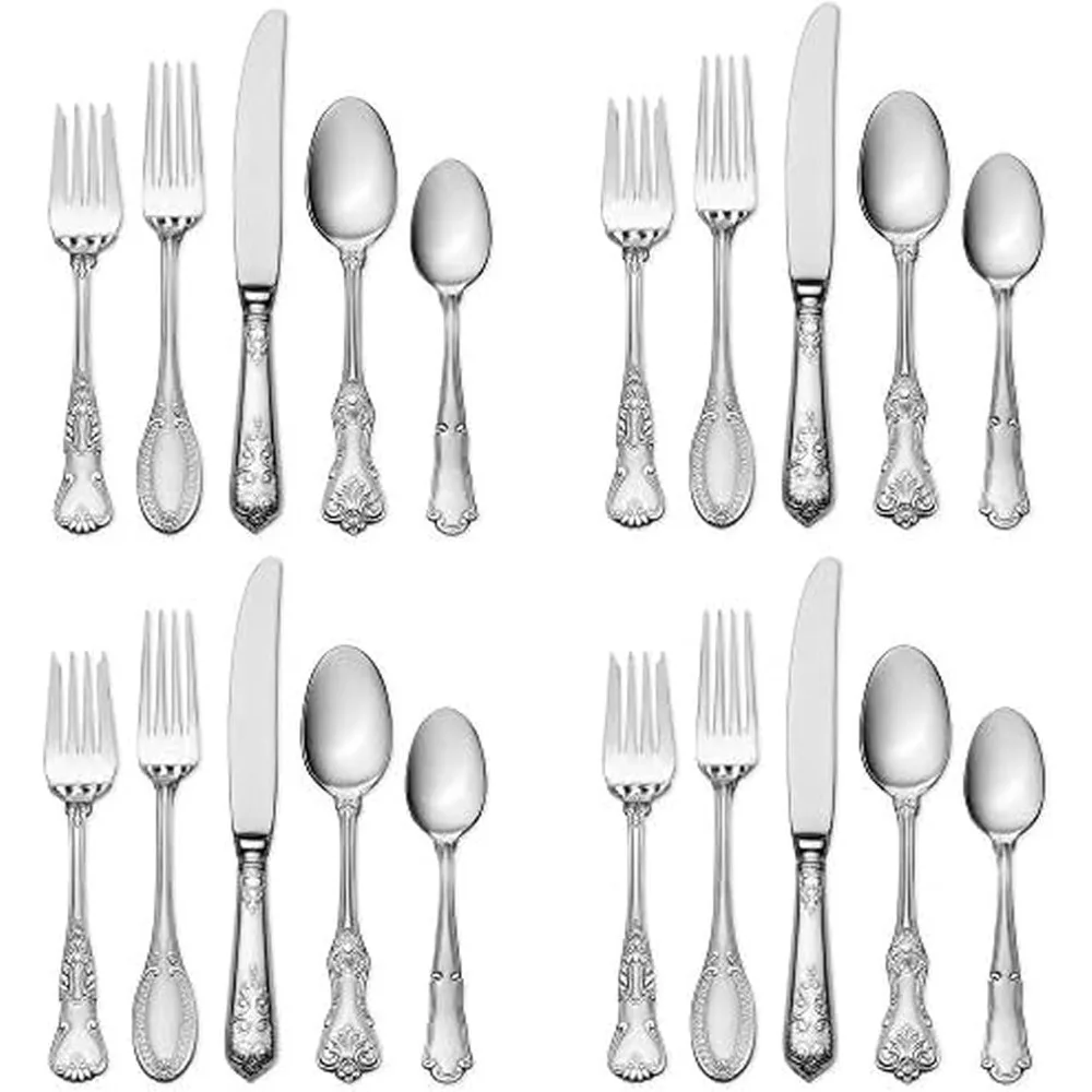 

Набор столовых приборов из нержавеющей стали на 4 класс 18/10, 20 предметов