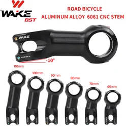 Wake Road Bike Stem 10 Degree CNC Aluminium Alloy 31.8mm for Road Bicycle Accessories Cycling