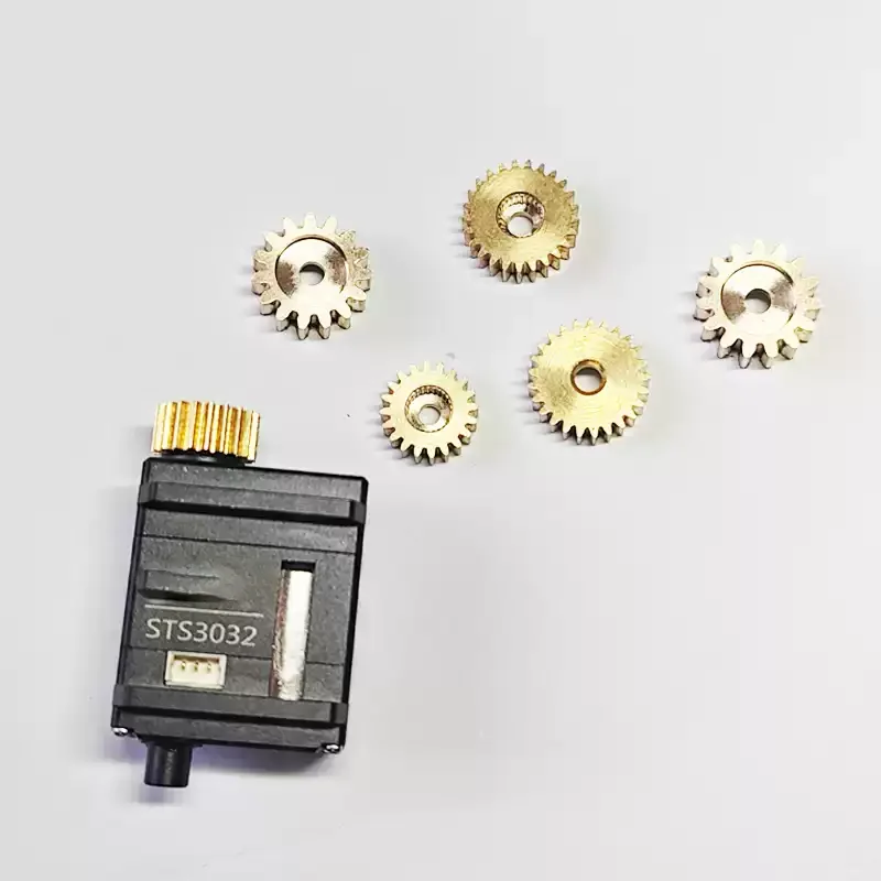 

25T Servo Cylindrical Gear,5mm Servo Horn Diameter, 0.5/0.8 Modulus for RC Model-Robot Small Round Steering Disk