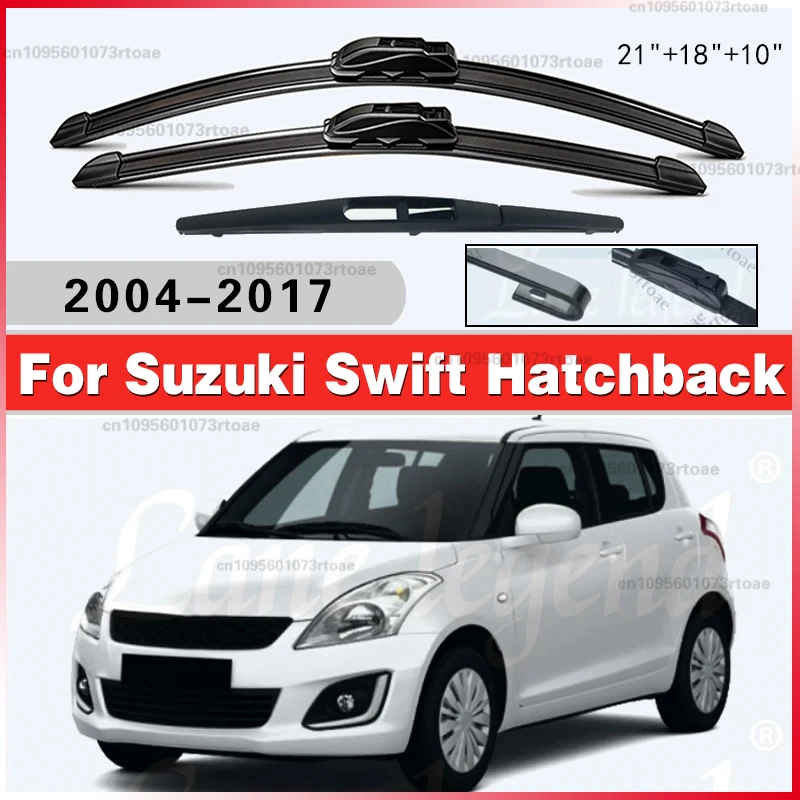 

Для Suzuki Swift Hatchback 2004 - 2017 (2014, 2013, 2012, 2010, 2009, 2008, 2007, 2005) — передние и задние щетки стеклоочистителя лобового стекла автомобиля