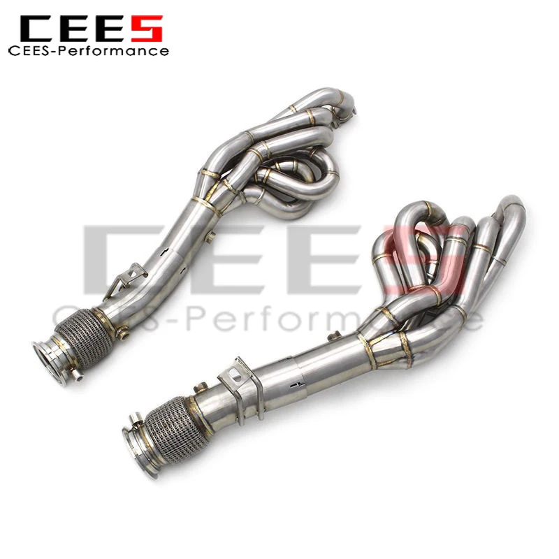 CEES Perofrmnace Exhaust Manifold for Lamborghini Huracan LP580/LP610 5.2L 2014- Stainless Steel Tuning Car Exhaust Pipes