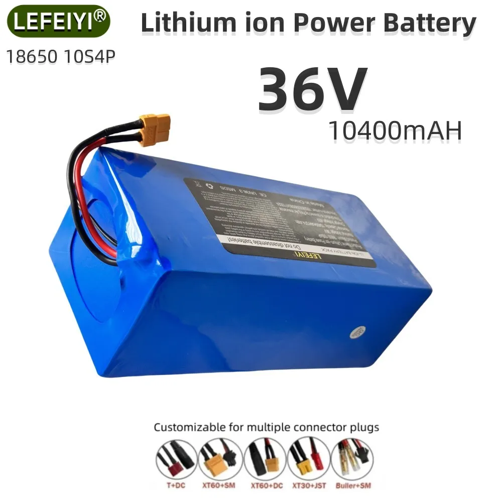 36V 10S4P 10.4Ah 18650h electric bicycle lithium-ion 42V electric scooter battery original high-power battery with built-in BMS