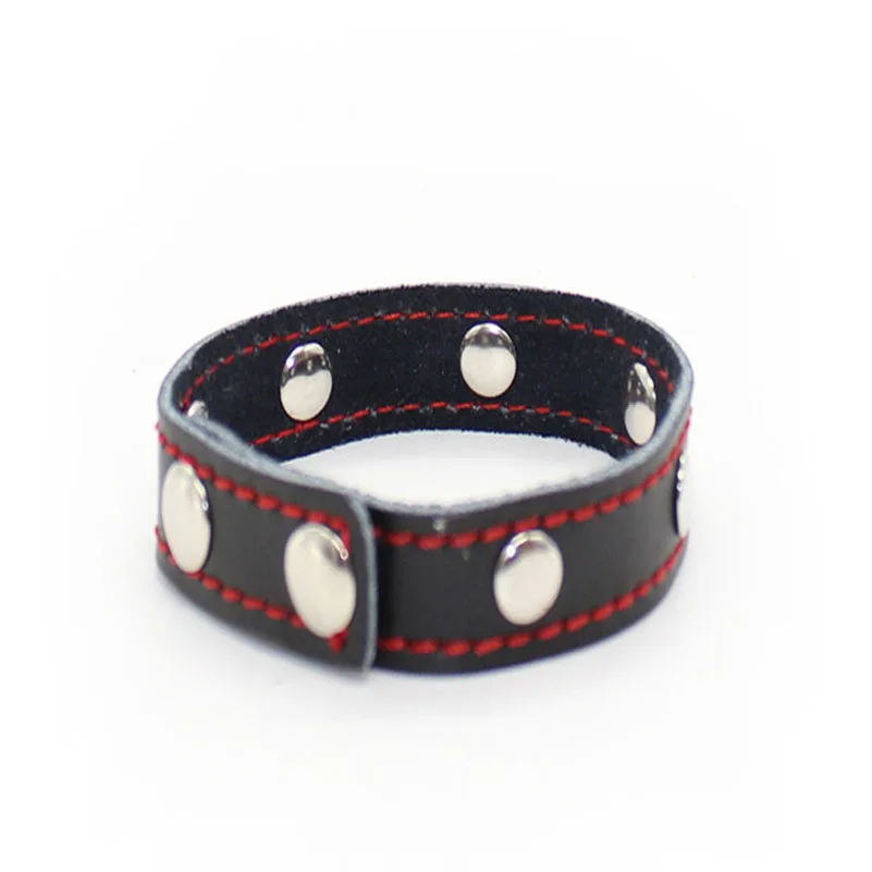 PU Belt Fasten Cock Ring Delay Ejaculation Penis Rings male Sperm Time Delay ejaculation Penis LASTING Sex Toys Products For Men