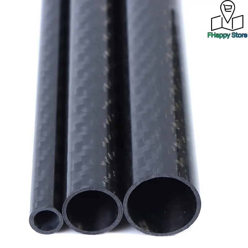 1pcs Carbon Fiber Tube Length 500mm Diameter 8-18mm for RC Model Airplane