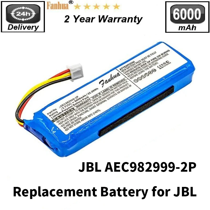 PN AEC982999-2P 3.7 V 6000MAh Pin Thay Thế Loa JBL Charge PN AEC982999-2P