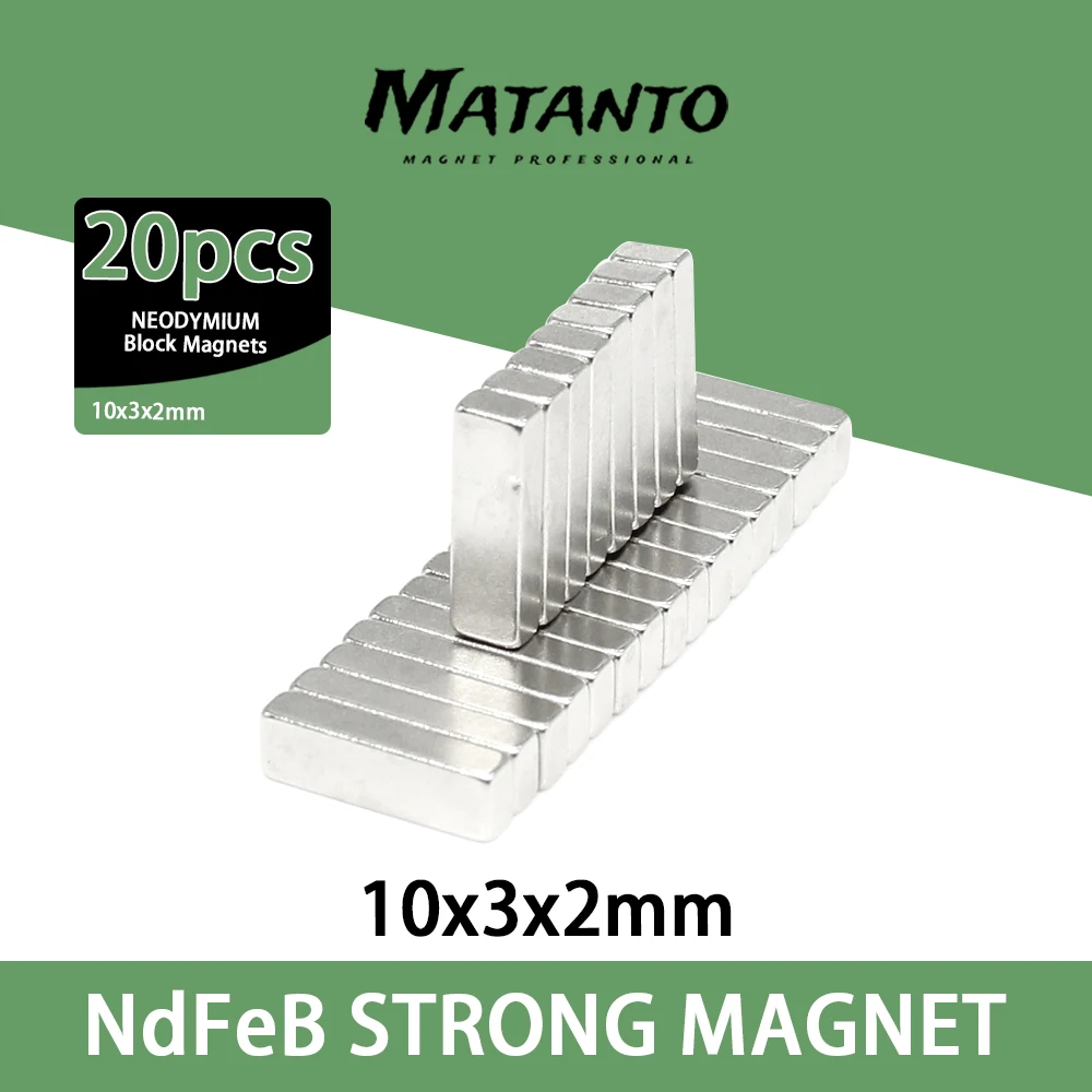 

20/50/100PCS 10x3x2 mm Strong Neodymium Magnets Block Permanent Magnet 10x3x2mm Powerful Magnetic Magnets 10*3*2 mm