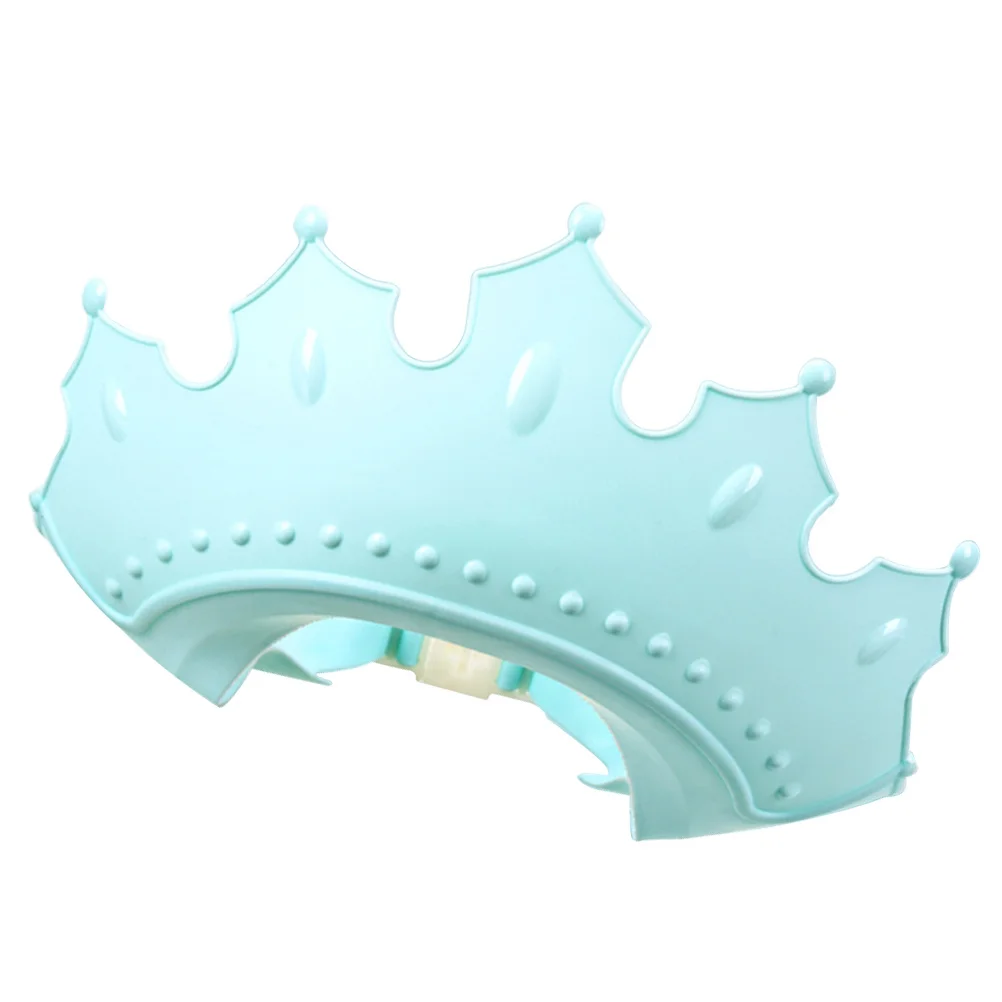 قبعة شامبو للأطفال على شكل تاج، قبعة حمام مقاومة للماء للأطفال، مادة Tpe PP غير قابلة للانزلاق، تصميم سهل الاستخدام، قبعات حمام للأطفال #2