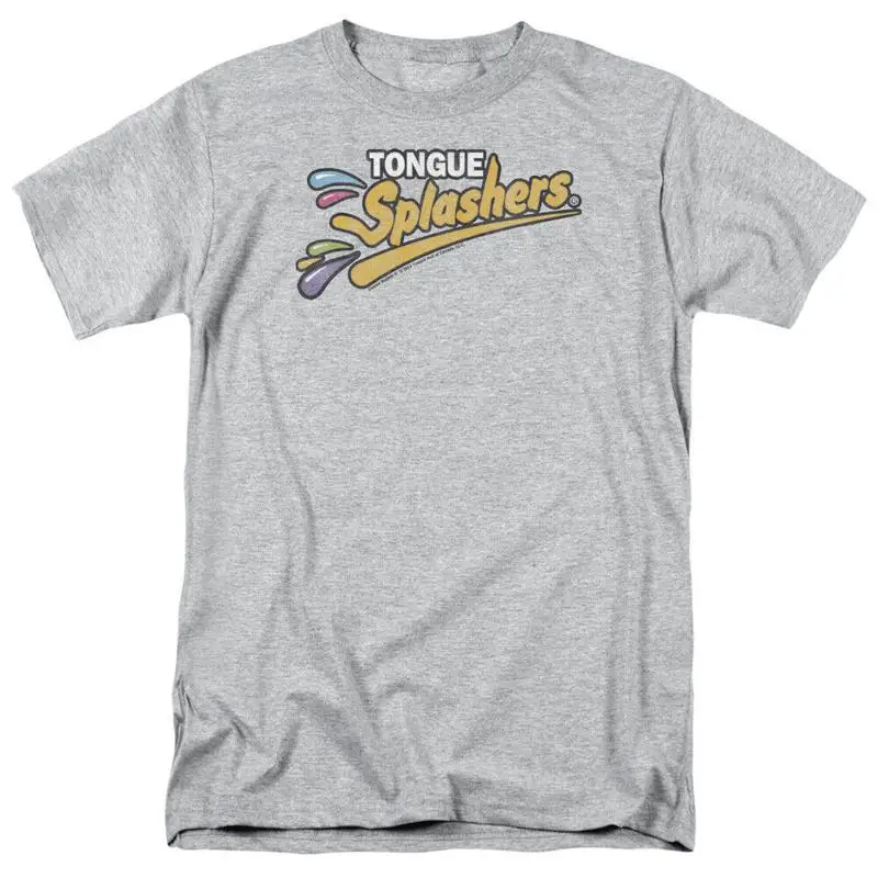 

Мужская футболка с логотипом Dubble Bubble Tongue Splashers, лицензированная Gum Sport, серая