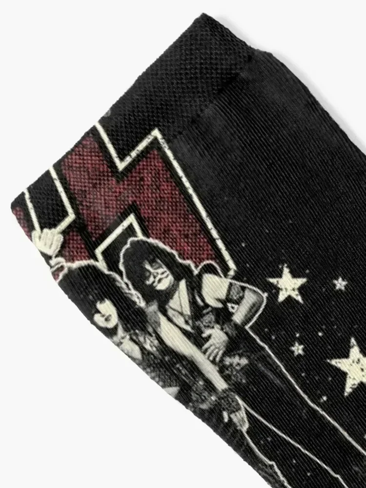 KISS - ROCK AND ROLL ALL NIGHT & PARTY EVERYDAY ! Socks retro cotton anti slip football Ladies Socks Men's