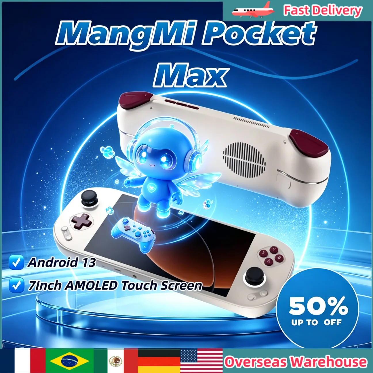 Gaming Console For Kids - MangMi Pocket Max Game Console 1080P