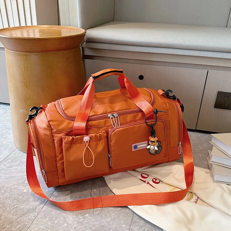 

Многофункциональная легкая ручная дорожная сумка-тоут для коротких поездок, большая вместительная сумка для хранения из ткани Оксфорд, спортивная спортивная сумка с несколькими карманами