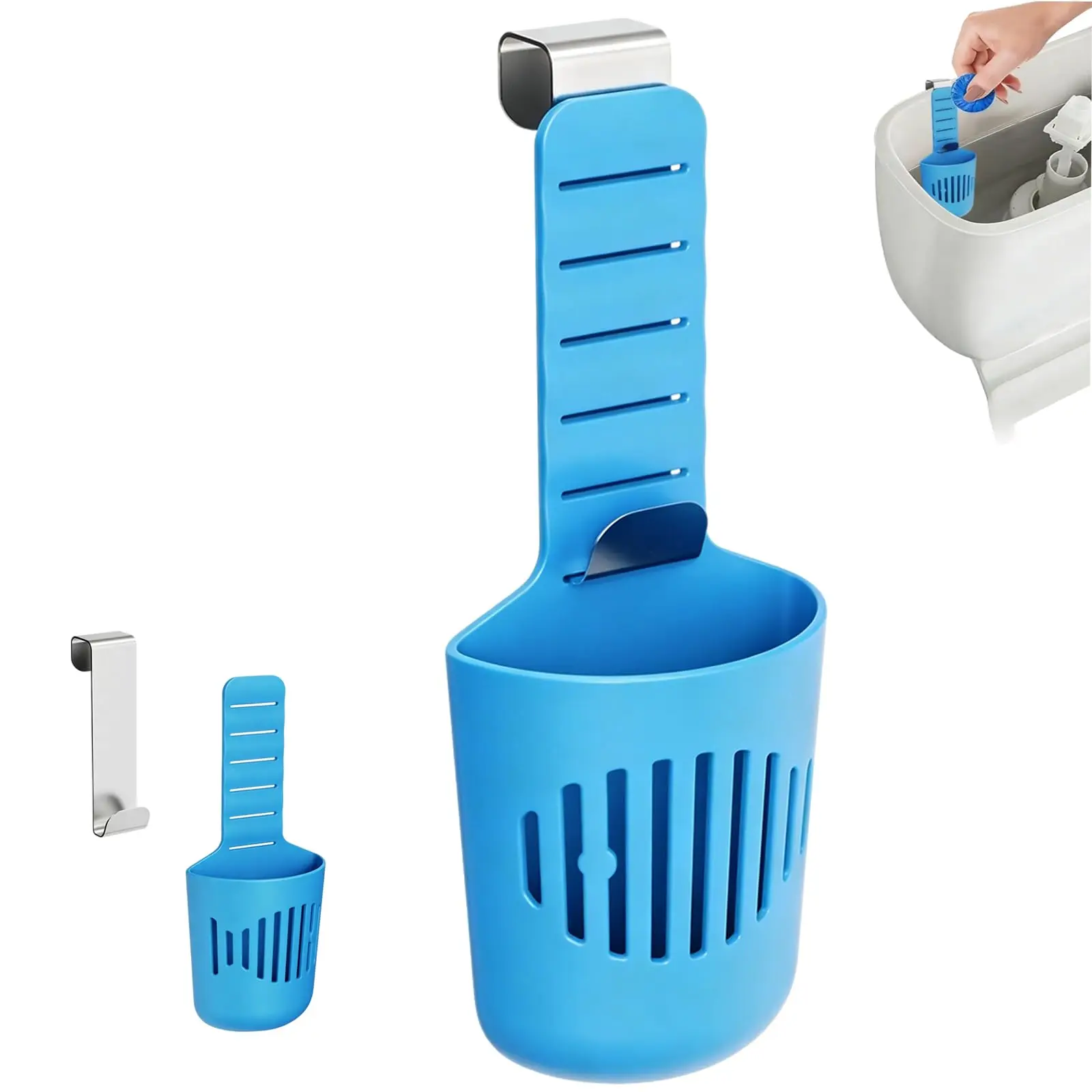 Silikon-Toilettentank-Tabletenhalter, vielseitiger Toilettenbecken-Hängereiniger und -Deodorant, Toilettenbecken-Reiniger-Pufferbox – Detail 3