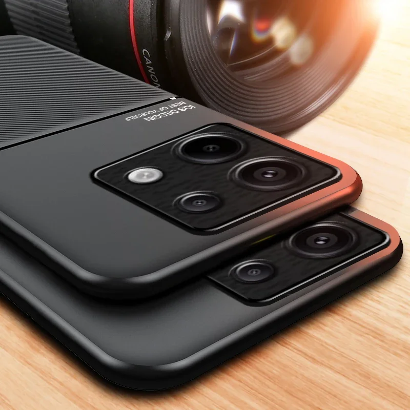 For Poco M6 Pro 4G Case Magnetic Cover Soft Frame Funda For Xiaomi Poco M6 Pro PocoM6 Pro 4G Phone Cases Capa