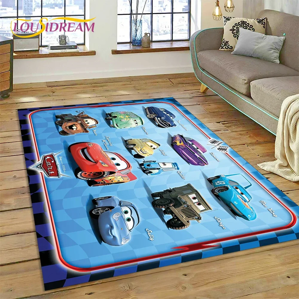 27 Style Cars McQueen Racing Cartoon Rug Carpet for Living Room Bedroom Home Decor,kids Non-slip Decoration for Sofa Doormat