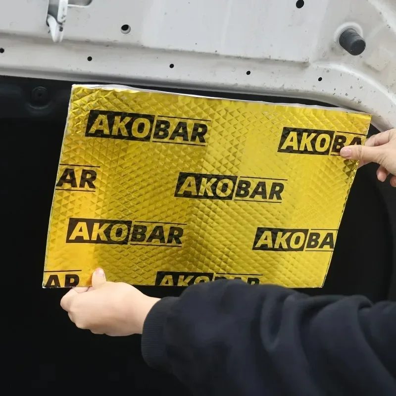 Car Soundproofing Materials 25X40cm Auto Soundproofing Board Self-adhesive Door Noise Reduction Butyl Thickening Soundproof Pad