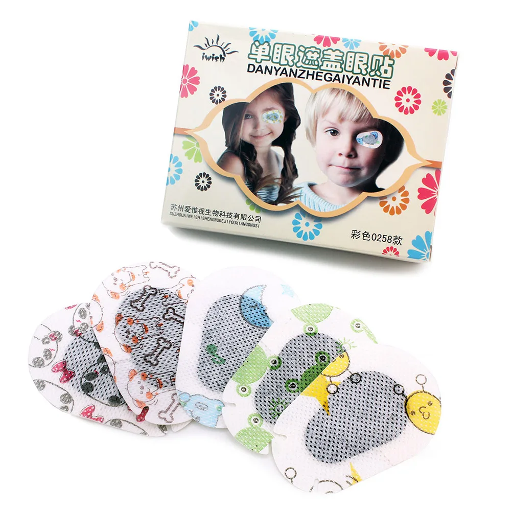 

5 PCS Cartoon Eye Stickers Orthoptic Corrected Eyeshade Amblyopia Patchees Patches for Kids Eyepatch Blindfold