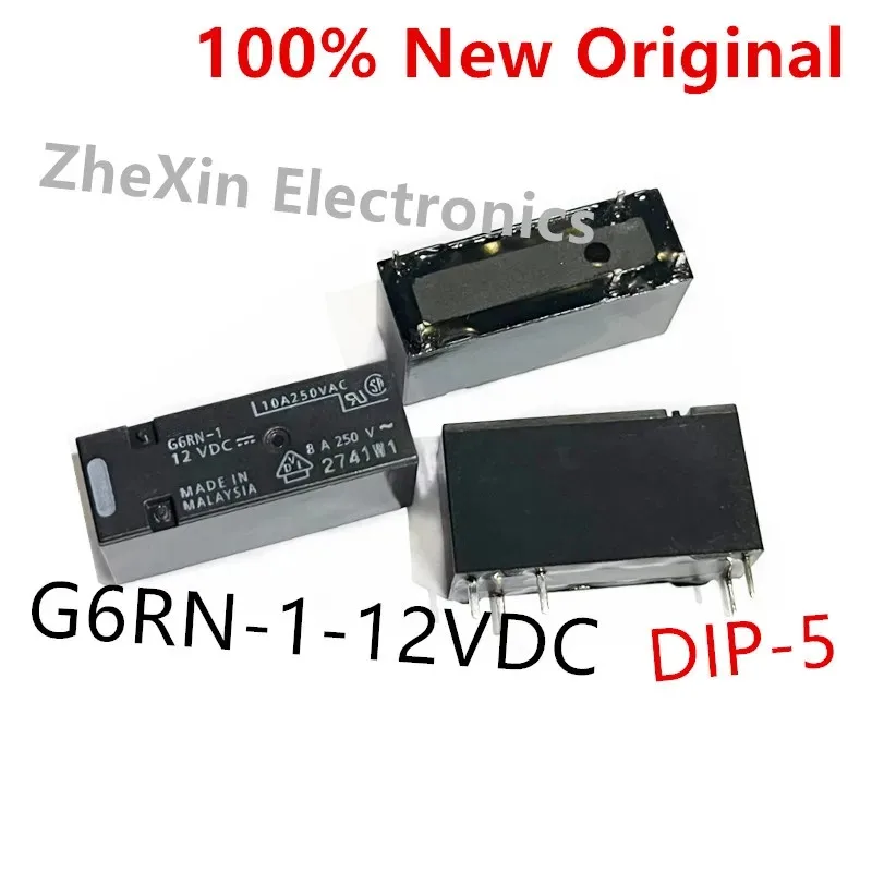 5-10 Pçs/lote G6RN-1-24VDC 、 G6RN-1-12VDC 、 G6RN-1-5VDC DIP-5 Novo Relé de Potência G6RN-1 DC12 、 G6RN-1 DC24 、 G6RN-1 DC5