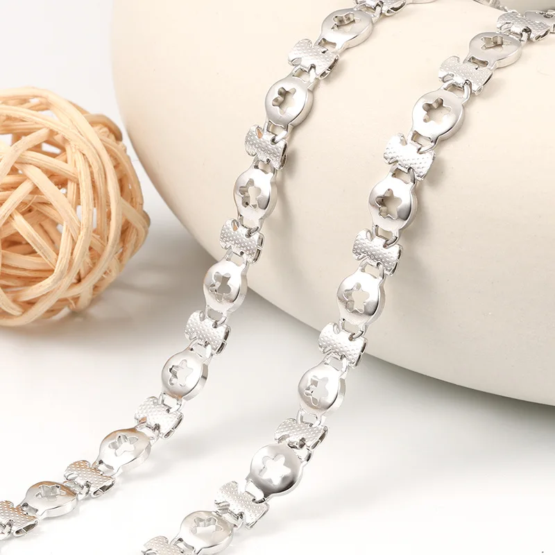 

Stainless steel five-pointed star chain star chain handmade fashion men's and women's necklace bracelet stainless steel chain