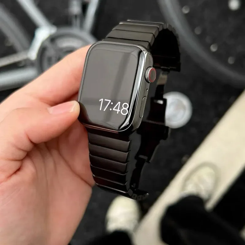 Для Apple Watch Band 8 9 10 46 мм 45 мм 41 мм iWatch Ultra 49 мм 6 SE 5 4 44 мм 40 мм ремешок из нержавеющей стали, браслет, аксессуары
