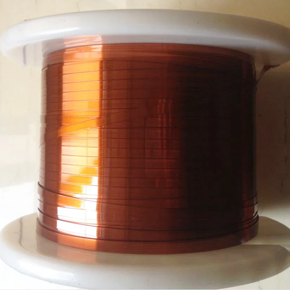 Flat Copper Wire Enamelled Wire for Motor Transformers Sensors - High-Quality Electric Motor Enamelled Flat Copper Wire