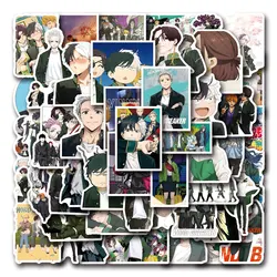 55Pcs Cartoon Wind Breaker Stickers DIY Stickers Scrapbooking Phone Luggage Skateboard Waterproof Decals