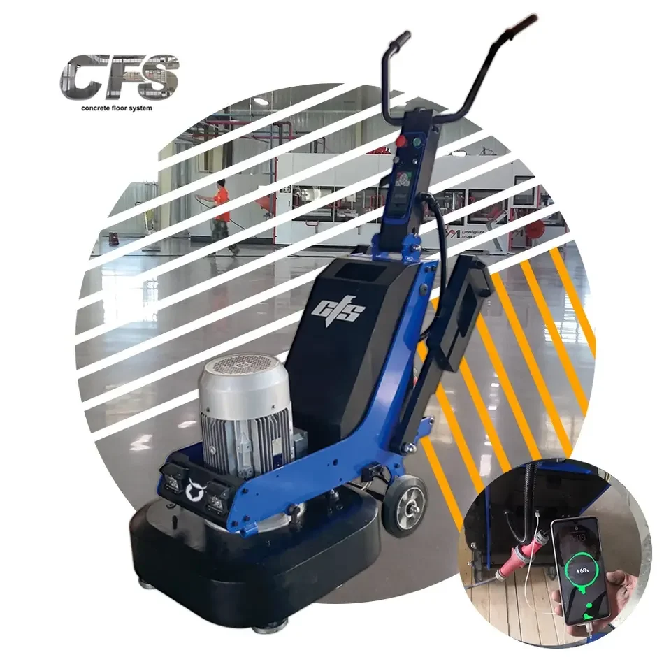 630mm Floor Polishing Machine Hand Push Floor Concrete Grinder 220V Concrete Grinder Grinding Machine Concrete Floor Grinding