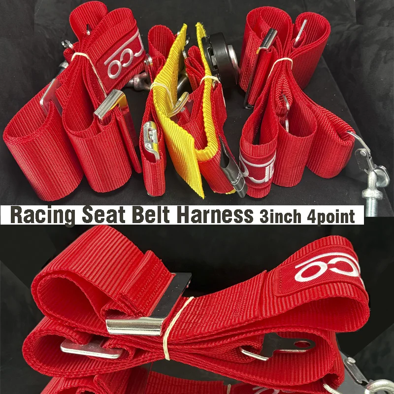 Seat Belt 4 Point Racing Harness High Quality Mounting Seat Belt Safety Harness Strap Nylon Belts