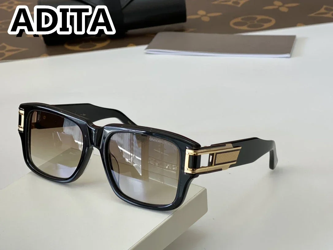 

ADITA Grandmaster Two Top High Quality Sunglasses for Men Titanium Style Fashion Design Sunglasses for Womens with box