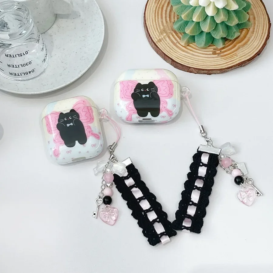Lovely For Apple Airpods Pro 2 Case Airpod 3 /airpods 2 Cover Cartoon Cat Cover Cute Air Pods Pro Hearphone Silicone Case Fundas
