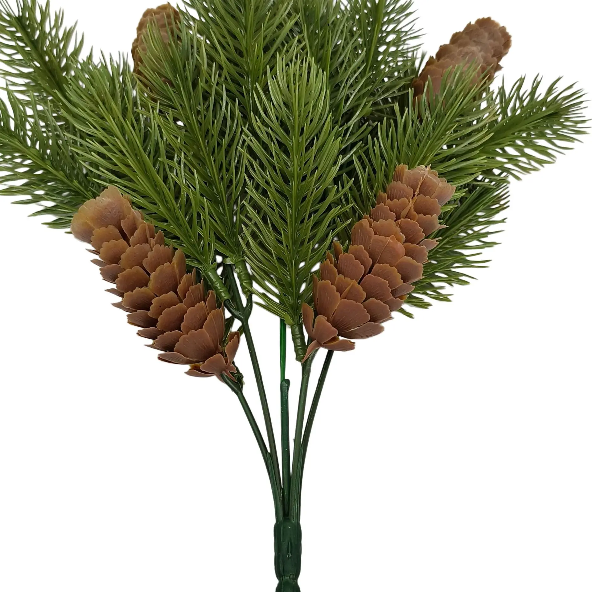 Floral Designer-Grade Pine Foliage with Pine Cones for Bridal Bouquets Boutonnieres Corsages and Ceremony Aisle Styling