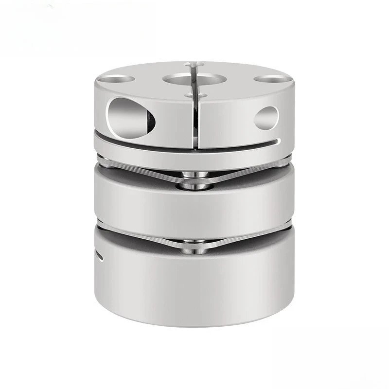 clca-d50x57-servo-stepper-lead-screw-motor-connection-double-diaphragm-coupling-aluminum-alloy-material-bore-10~24mm