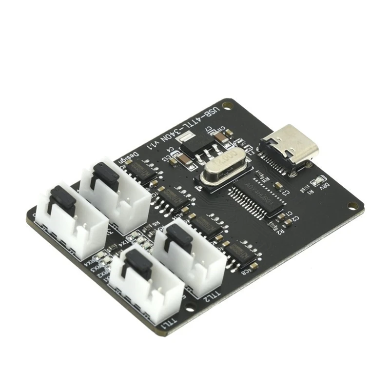 Módulo USB para TTL CH340 HUB TYPE-C Interface 4 canais quatro Solo TTL