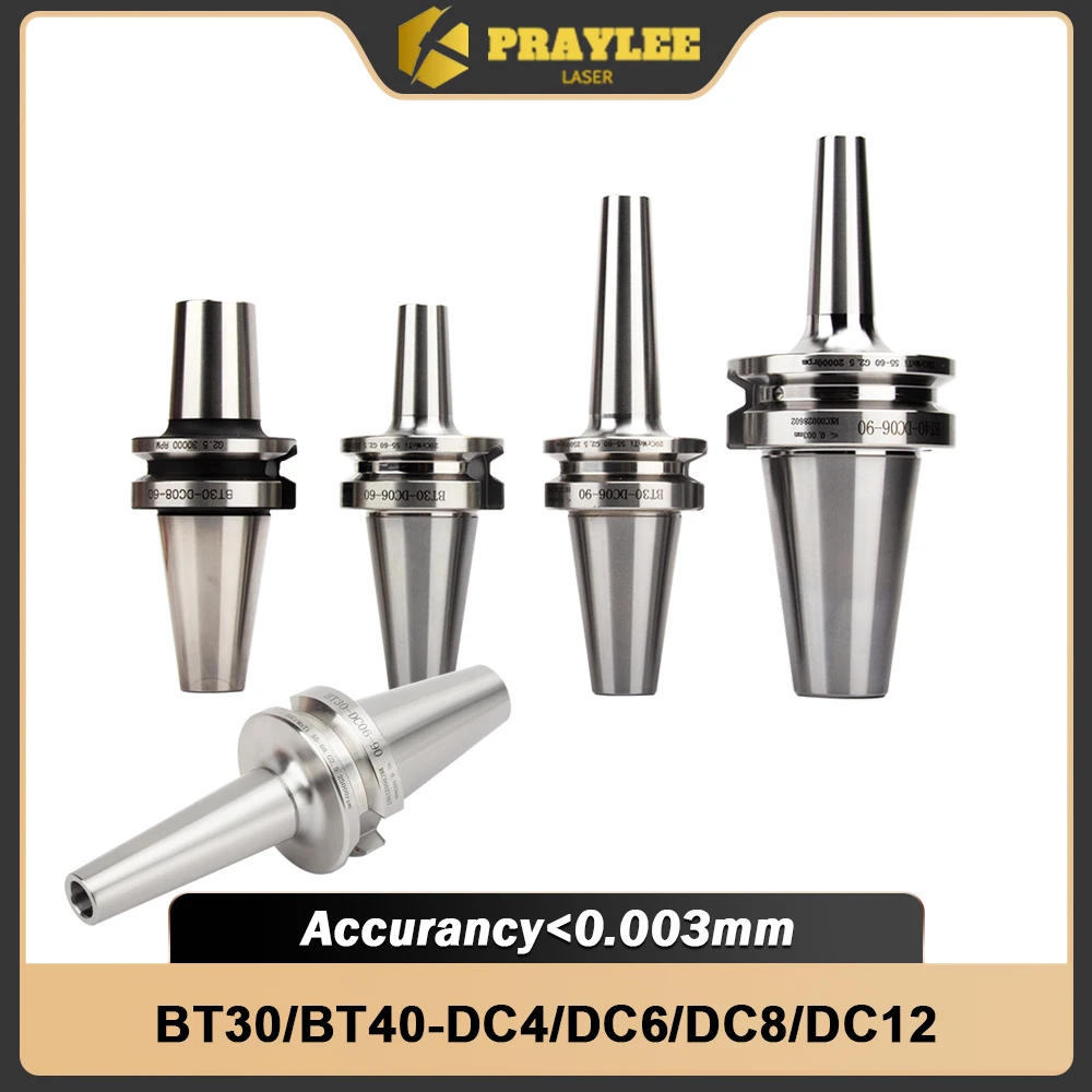 Pull Back Tool Holder Precision 0.003 BT30 BT40 DC4 DC6 DC8 DC12 High-speed Bracket Tool Collet Matched for CNC Milling Machine