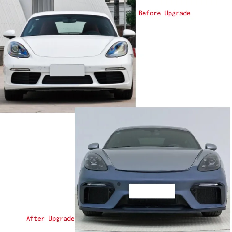 High Quality Car Grille Rear Diffuser Spoiler Front Bumpers Body Kits for Porsche Cayman Boxster 718 982 GT4 Style 2017-2023
