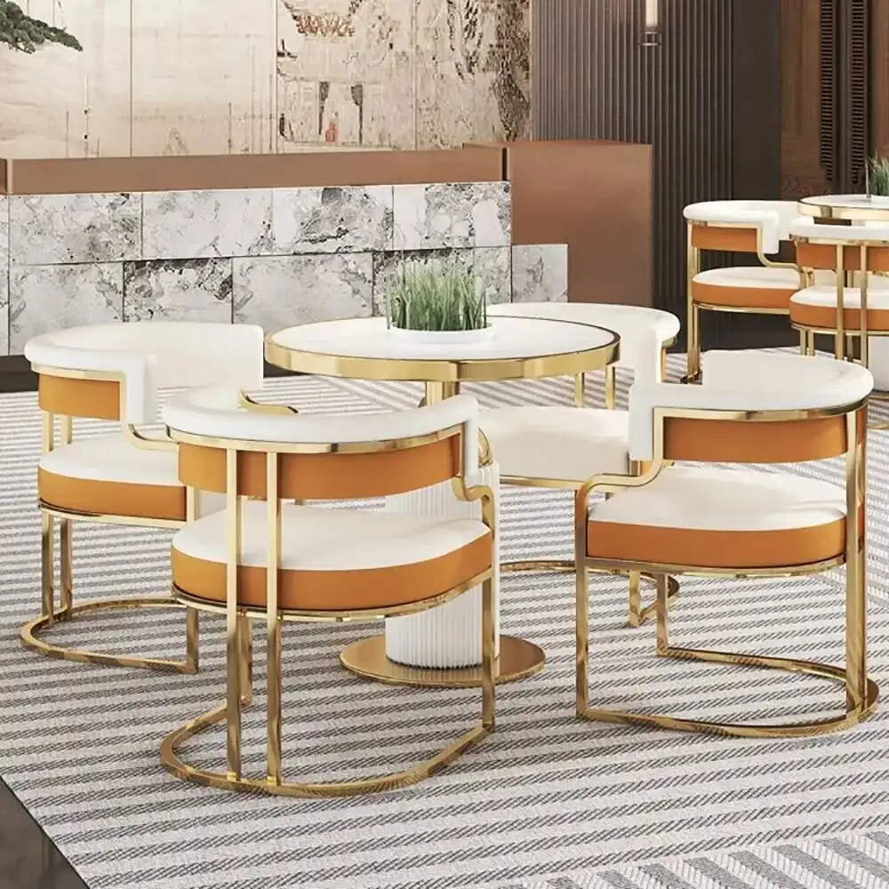 طاولة قهوة جمالية ممتازة وبسيطة وفاخرة وحديثة وجميلة وأثاث غرفة المعيشة العصرية المريحة #3