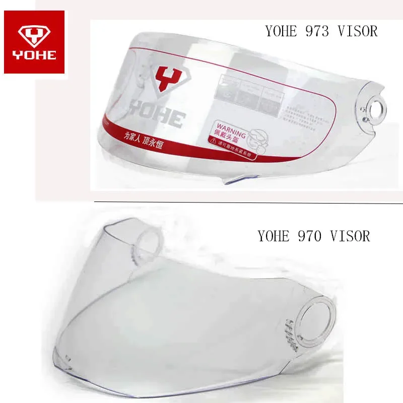 

YOHE YH-970 YH-973, шлем на все лицо 970 973, обычные оригинальные линзы, прозрачный черный