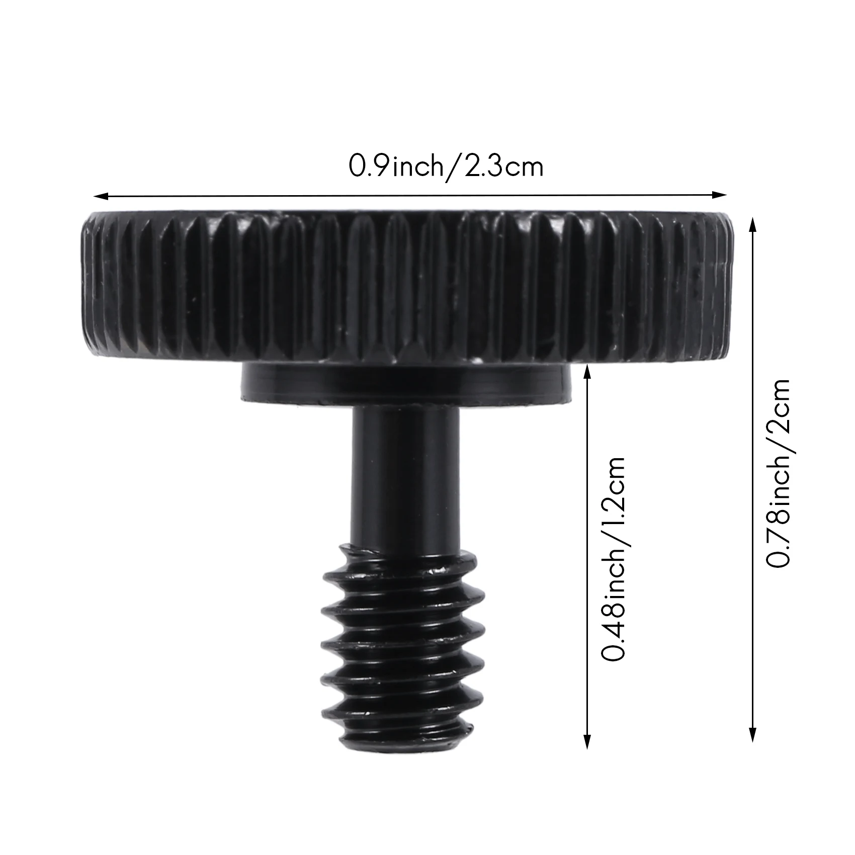 Rändel schraube Kamera Schnell verschluss Zoll Daumens ch raube l Halterung Schraub befestigung Adapter unten Zoll-20 Innengewinde (2er Pack)