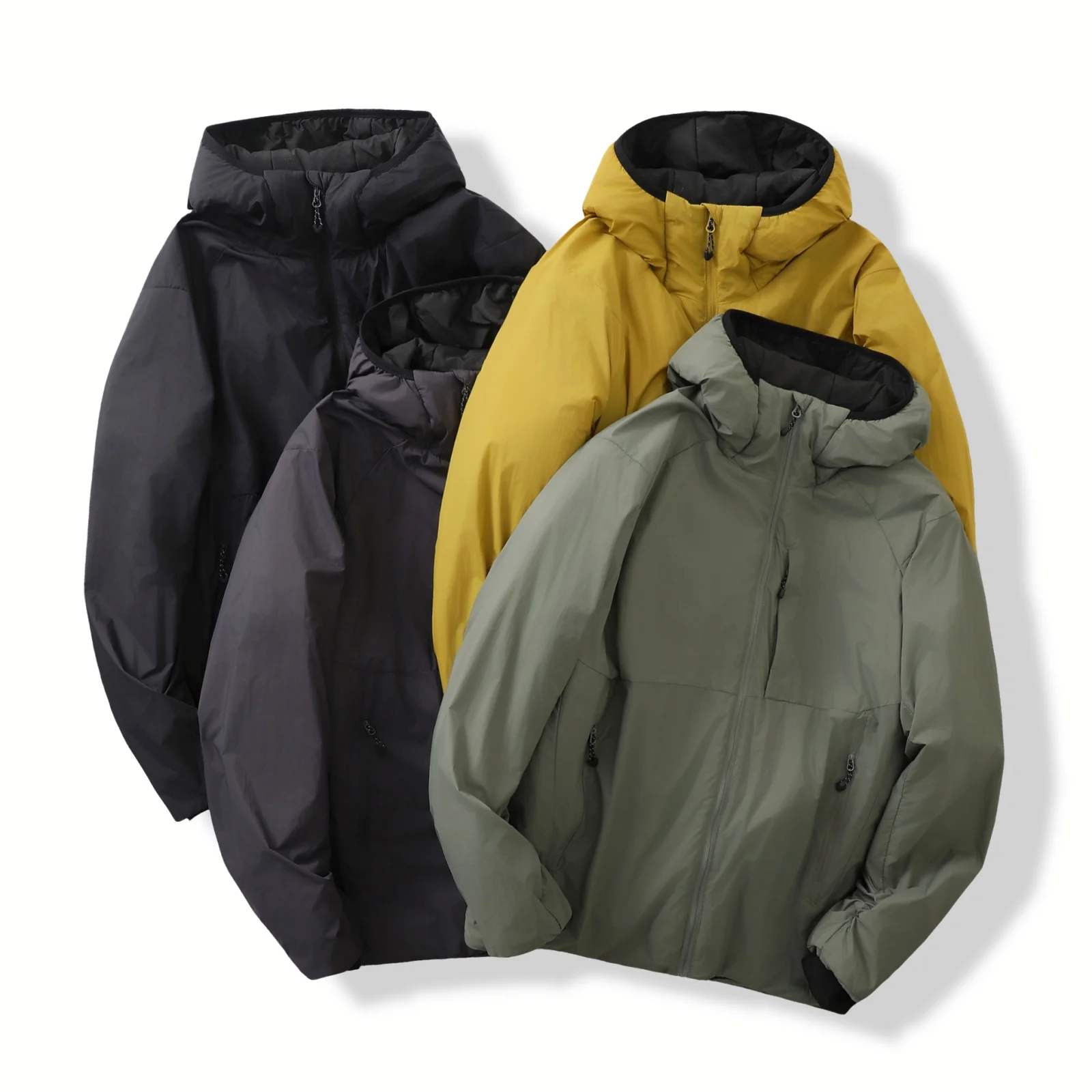 

Легкая теплая хлопковая куртка для улицы, ветрозащитная, водонепроницаемая, мужская повседневная рабочая одежда с капюшоном, хлопковое пальто, осень-зима