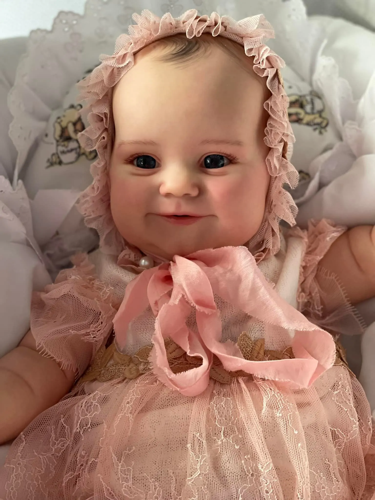 50/60 CM 3D Paint Skin Silicone Reborn Baby Toy Doll With Blood Vessels For Girl Art Bebe Lifelike Hand Made Birthday Gift