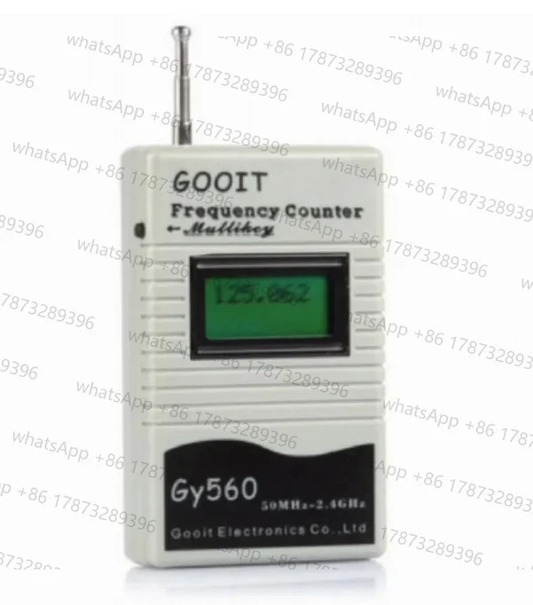 GY560 Frequency meter Counter tester for Two-Way Radio Transceiver GSM 50MHz-2.4GHz 7 DIGIT LCD Display with Signal Meter