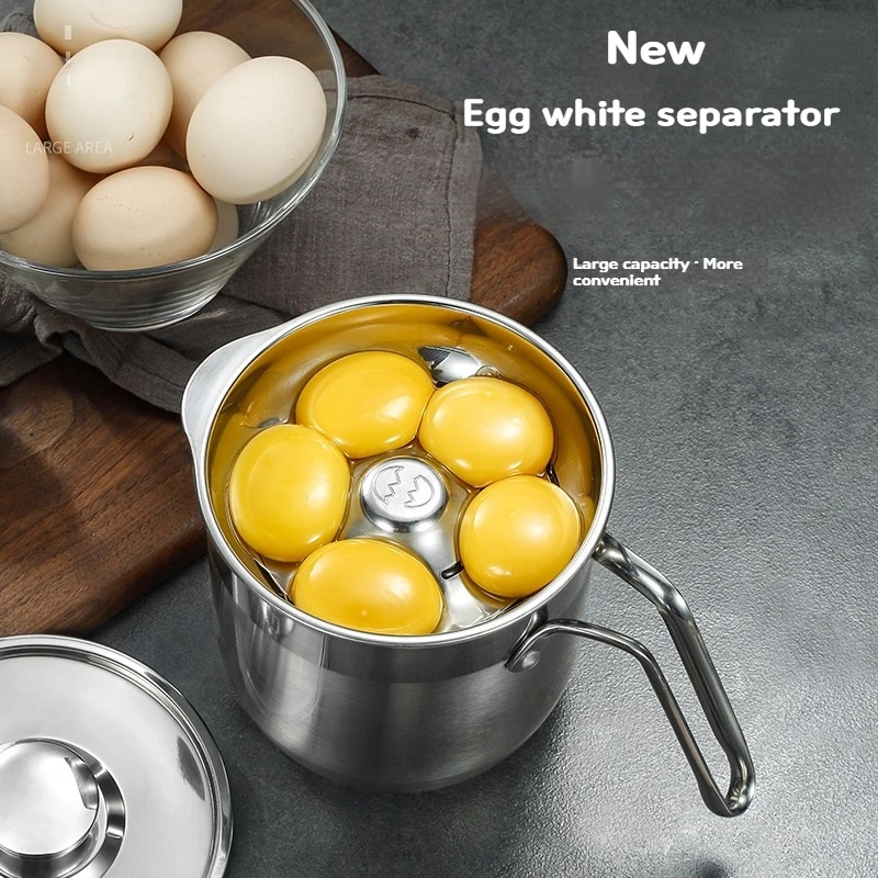 

Rust Steel 304 Egg White Separator, Household Egg Leakage Filter, Multi-purpose Baked Egg White and White Filter