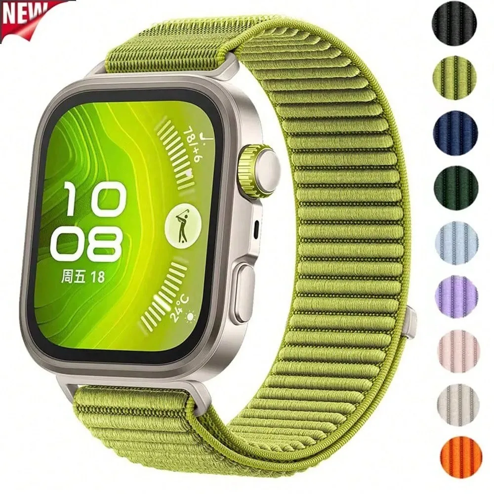 Дышащий нейлоновый ремешок-петля для Huawei Fit3/4/4 Pro, ремешок для умных часов, регулируемый спортивный браслет, аксессуары для часов с защитой от пота