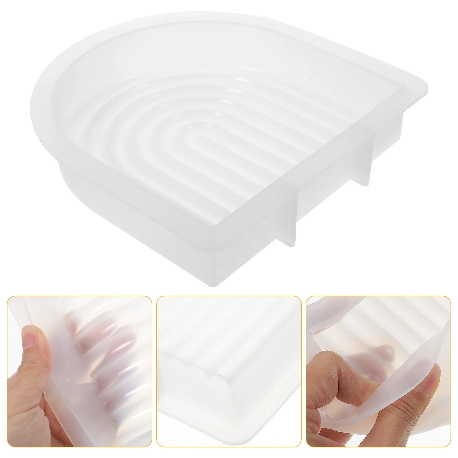 

Arch Shaped Silicone Molds Smooth Surface Easy to Use for DIY Handicrafts Gifts Mold Silicone Molds for Candles