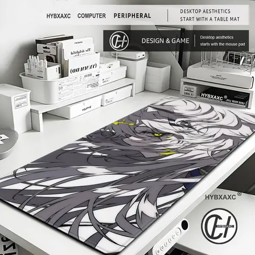 Imagen 2 del producto Alfombrilla de ratón Arknights Lappland HD Anime, alfombrilla de escritorio duradera, alfombrilla de ratón de juego con bloqueo Edge Prime XXL, alfombrilla para teclado, accesorios para juegos